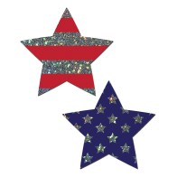 Pastease Glitter Patriotic Star - Red/Blue