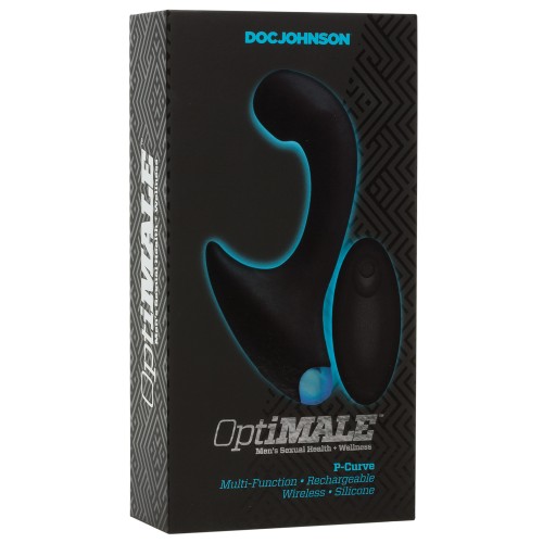 OptiMale Vibrating P Massager Wireless Remote Black