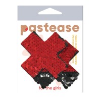 Pastease Premium Color Changing Flip Sequins Cross - Red/Black O/S