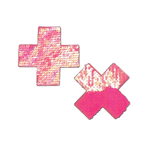 Pastease Color Changing Flip Sequins Cross