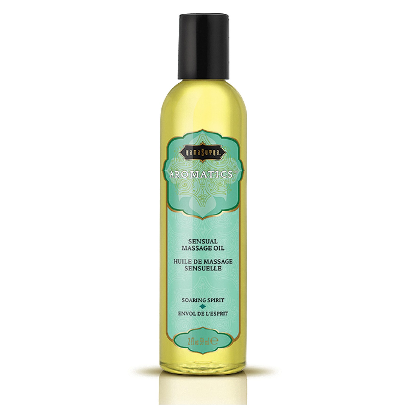 Aceite de Masaje Aromático Kama Sutra 2 oz Espíritu Elevado - Relájate y Desconéctate