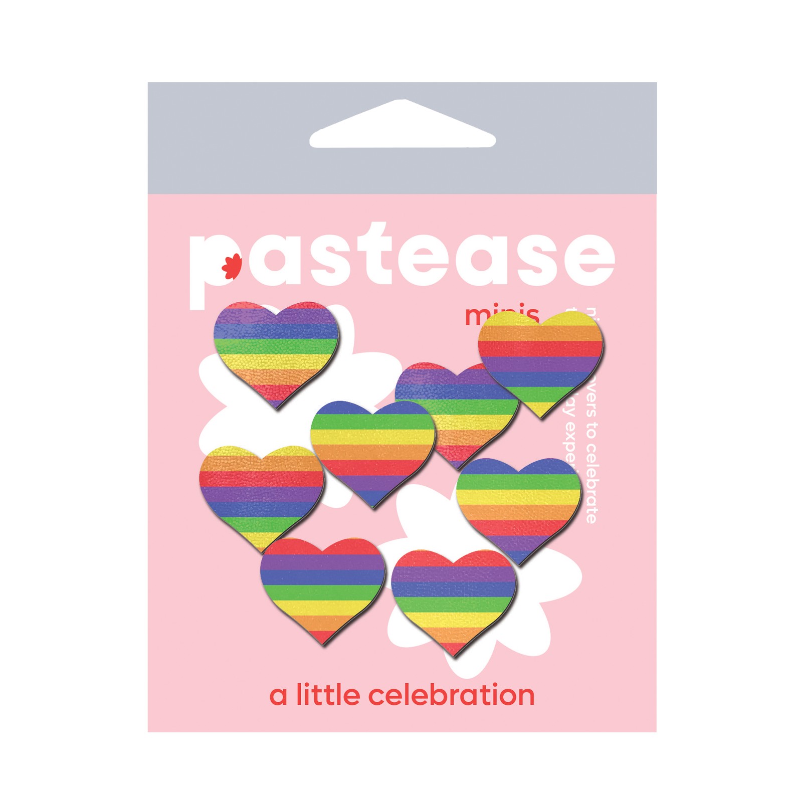 Pastease Premium Mini Rainbow Heart Pack of 8 O/S