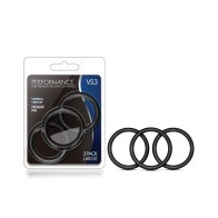 Blush VS3 Premium Silicone Cockrings Large Black