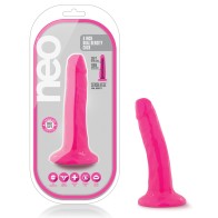 Dildo Blush Neo 5.5" de Densidad Doble - Rosa Neón