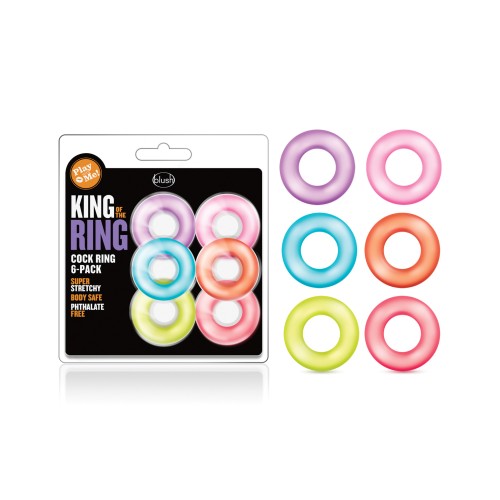 Blush Play With Me King of the Ring Set of 6 - Enhanced Stamina