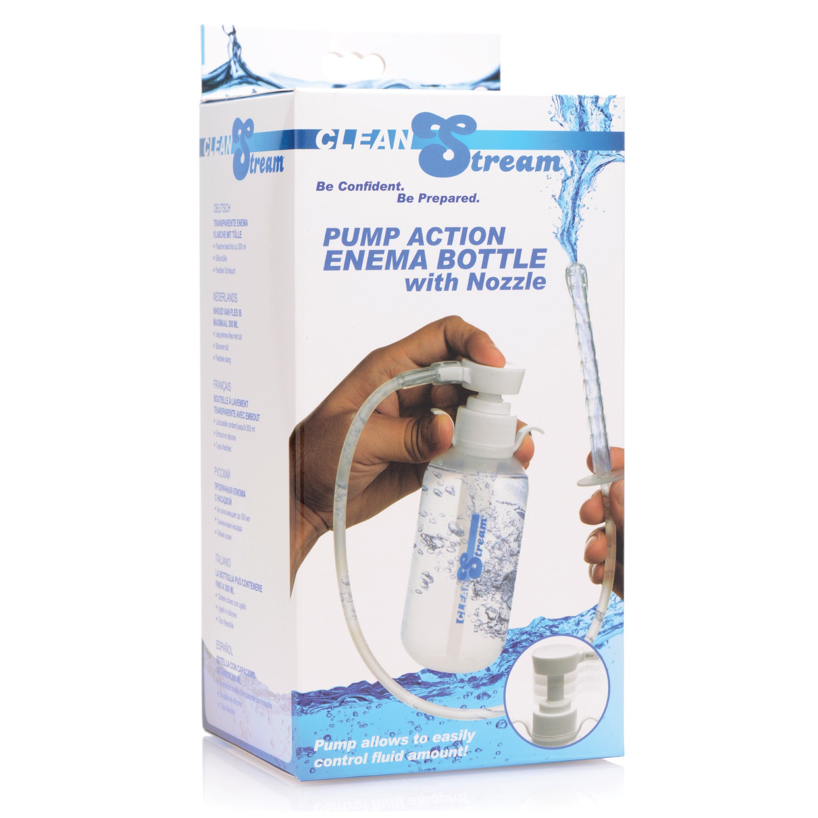 Cleanstream Pump Action Enema Bottle w/Nozzle