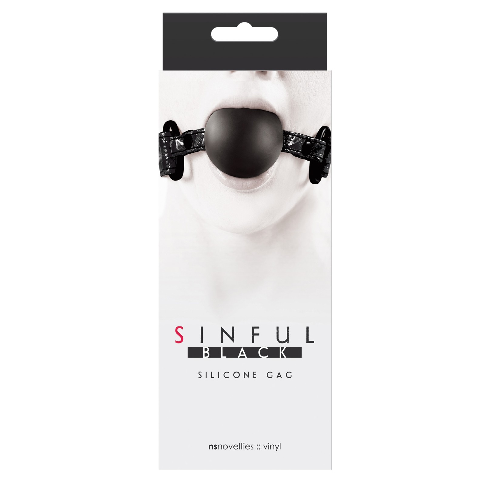 Gag de Silicona Suave Sinful Negro