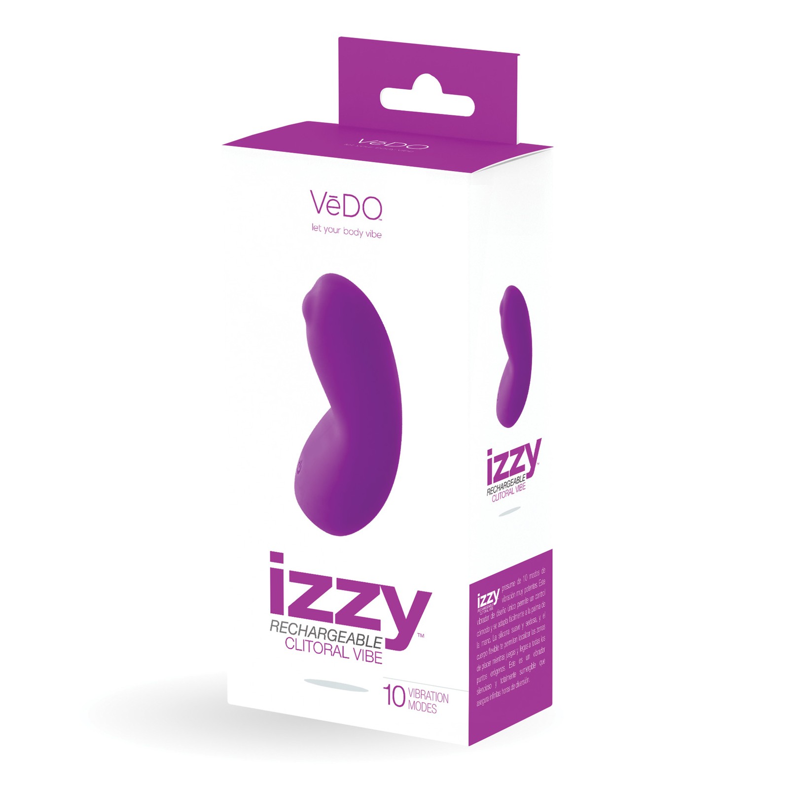 VeDO Izzy Rechargeable Clitoral Vibe - Violet Vixen