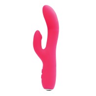 VeDO Rockie Vibrador Doble Recargable Rosa Picante