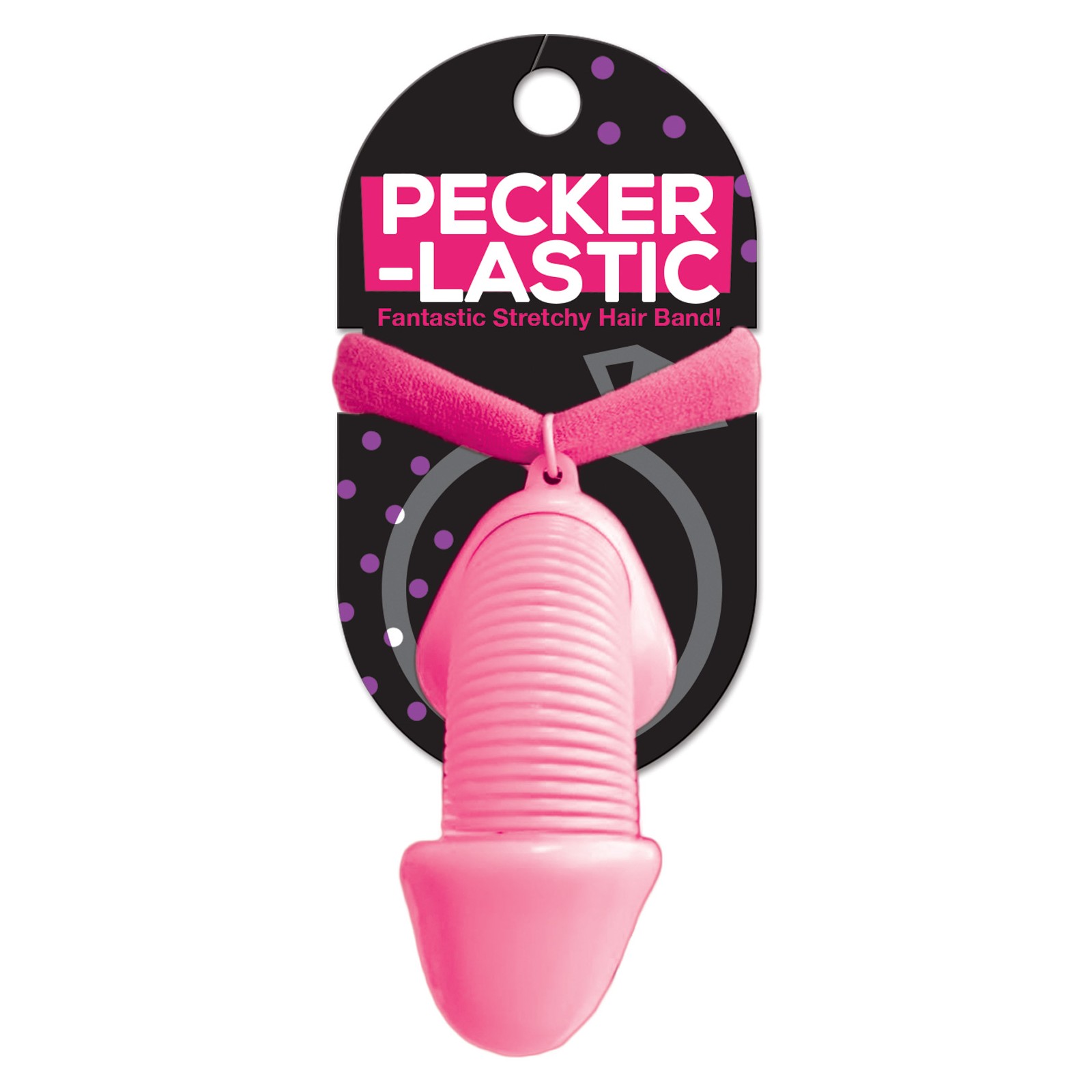 Pecker Lastic Hair Tie - Pink - Fun Accessory