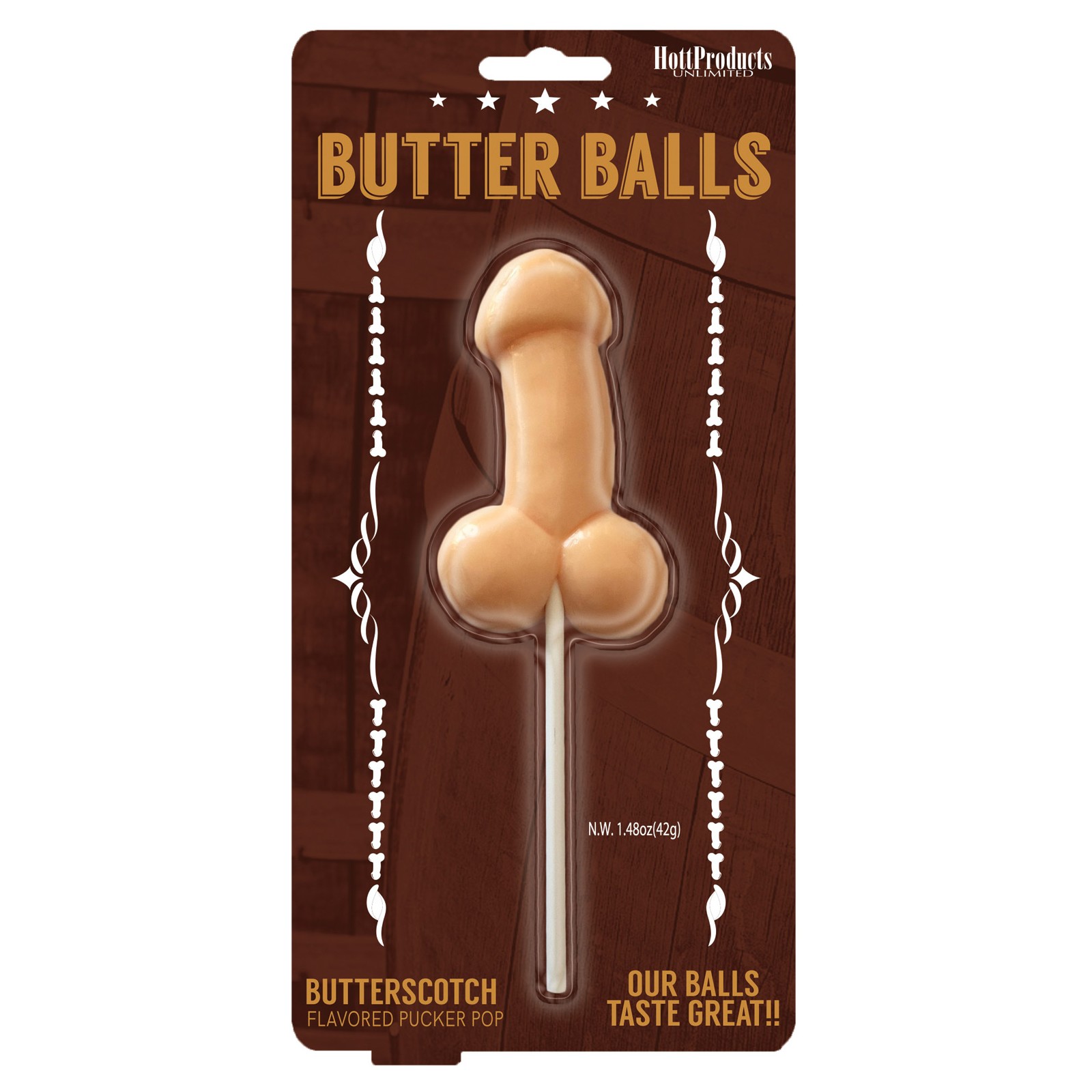 Butter Balls Pecker Pop Butterscotch