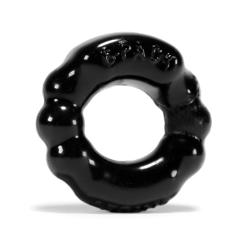 Anillo Cockring Oxballs Atomic Jock 6-Pack - Negro