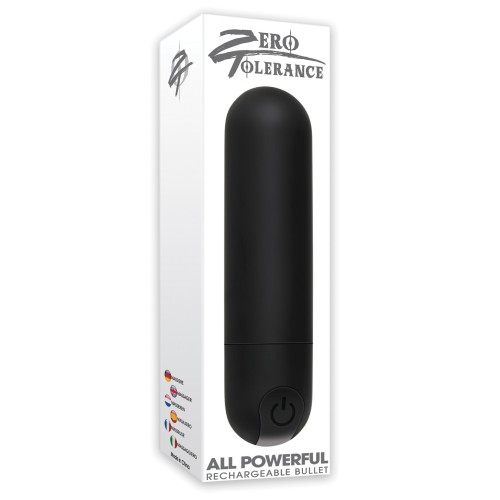 Zero Tolerance All Powerful Rechargeable Bullet for Strong Pleasures