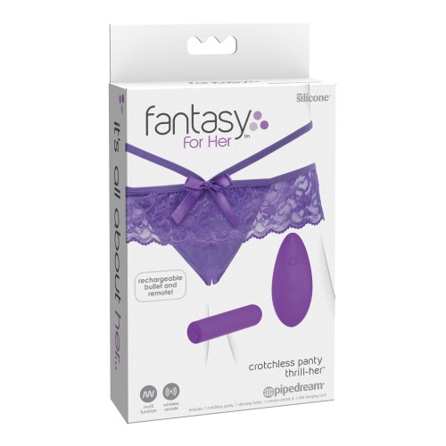 Panty Crotchless Fantasy For Her Morado