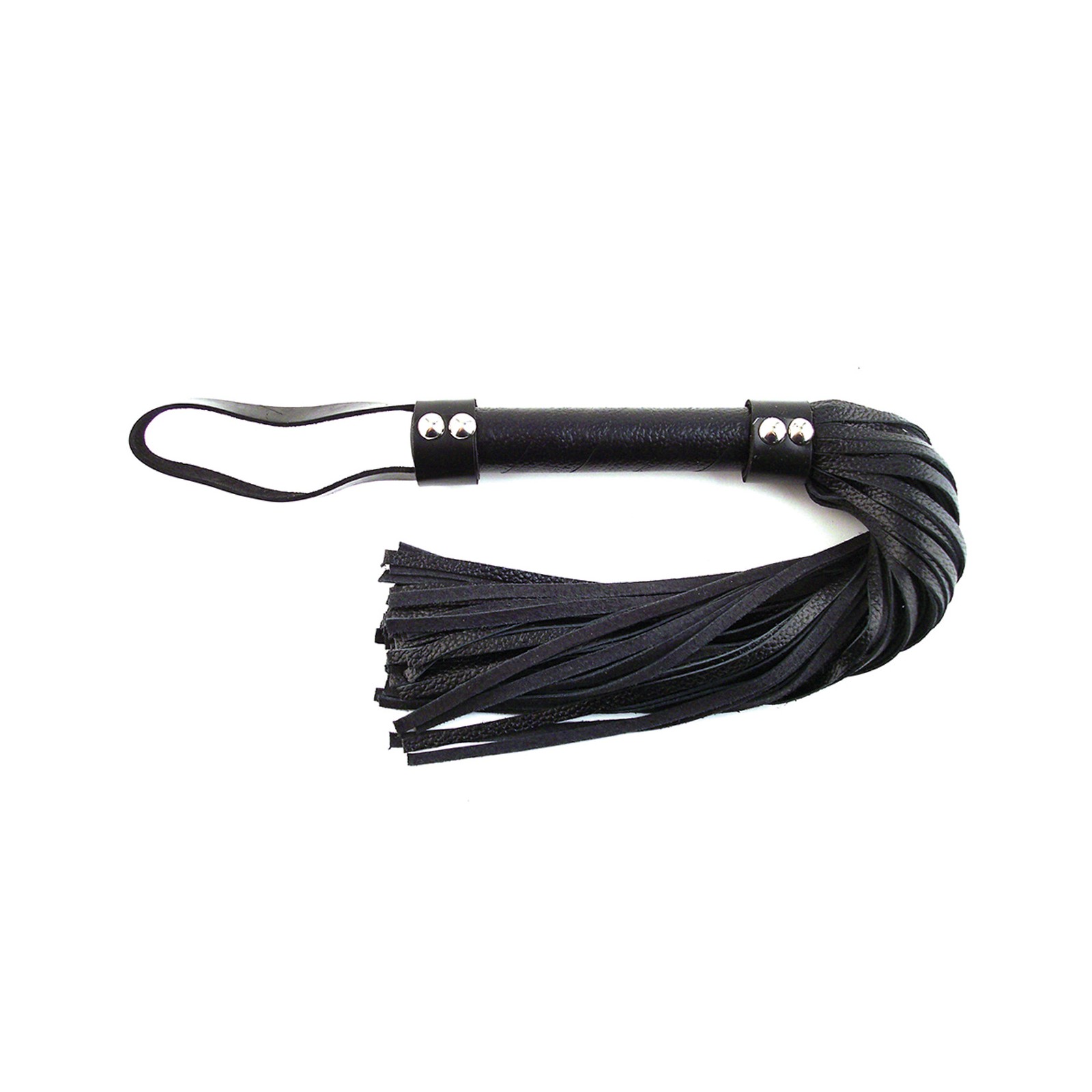 Rouge Short Leather Flogger Black