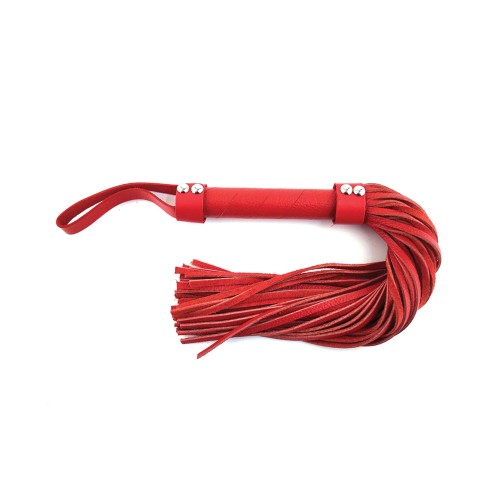 Rouge Short Leather Flogger Red