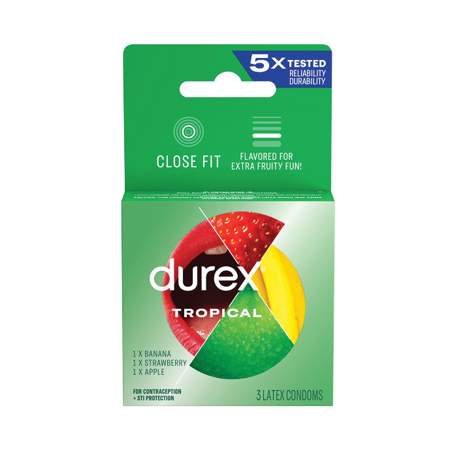 Caja de Condones Durex de Sabores Tropicales