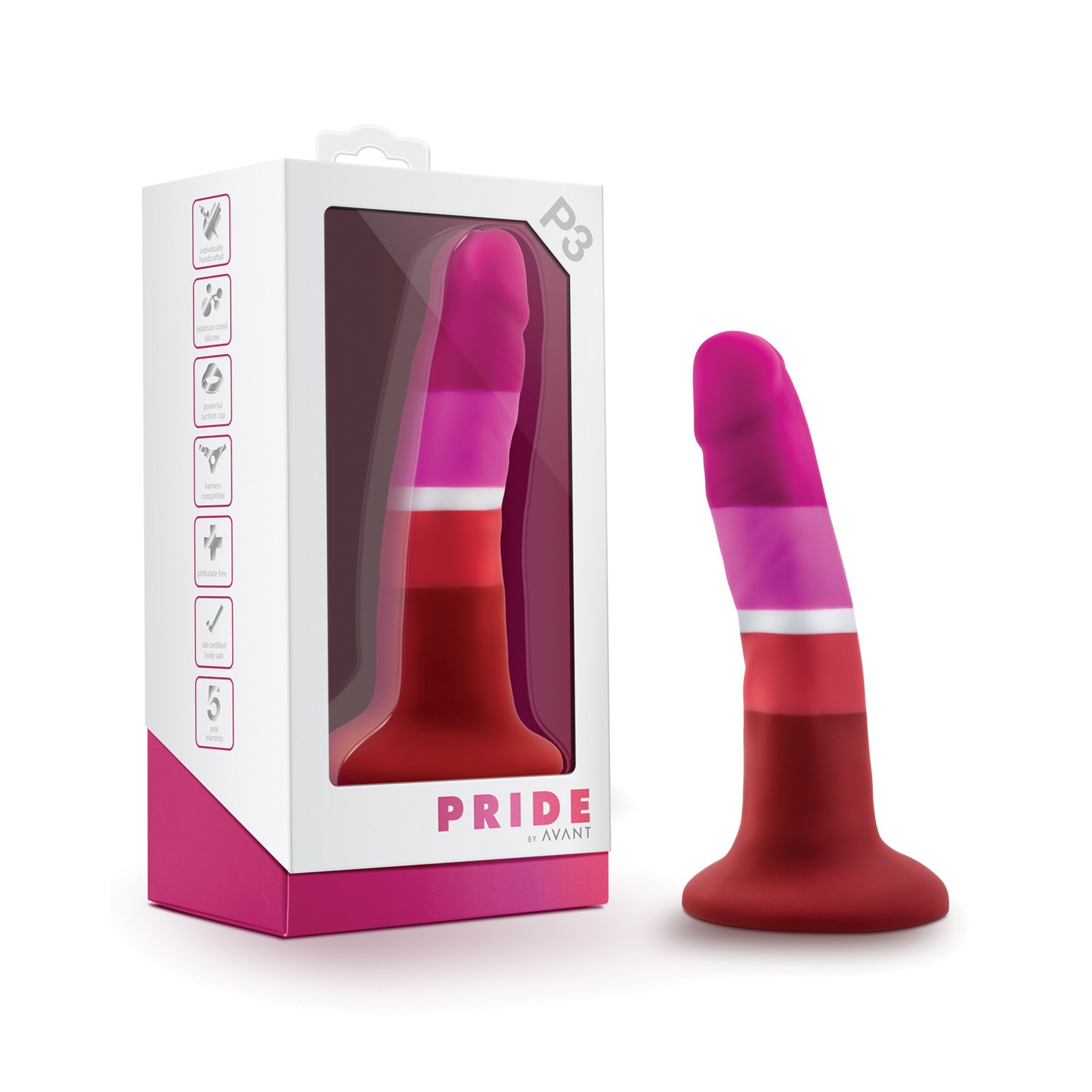 Blush Avant P3 Lesbian Silicone Dong for Pride