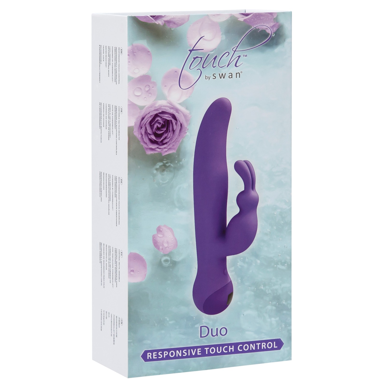 Vibrador Duo Rabbit Touch by Swan en Púrpura