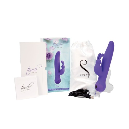 Touch by Swan Duo Rabbit Vibrator in Purple