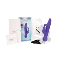 Vibrador Duo Rabbit Touch by Swan en Púrpura