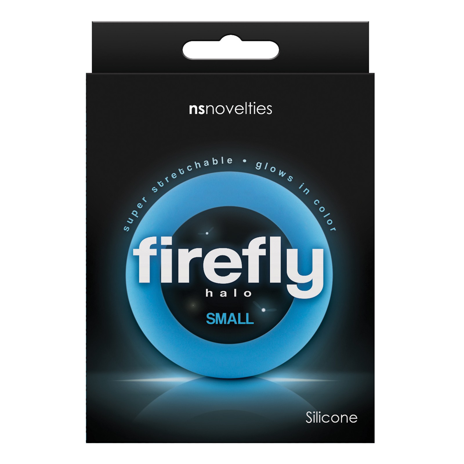 Firefly Halo Small Cockring - Glow in Blue