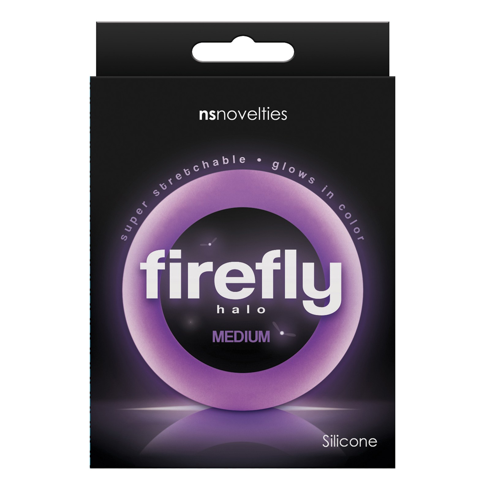 Cockring Firefly Halo Mediano Púrpura Brillo