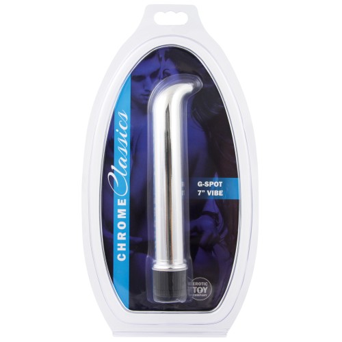 Chrome Classics 7" G Spot Vibe - Ergonomic and Waterproof