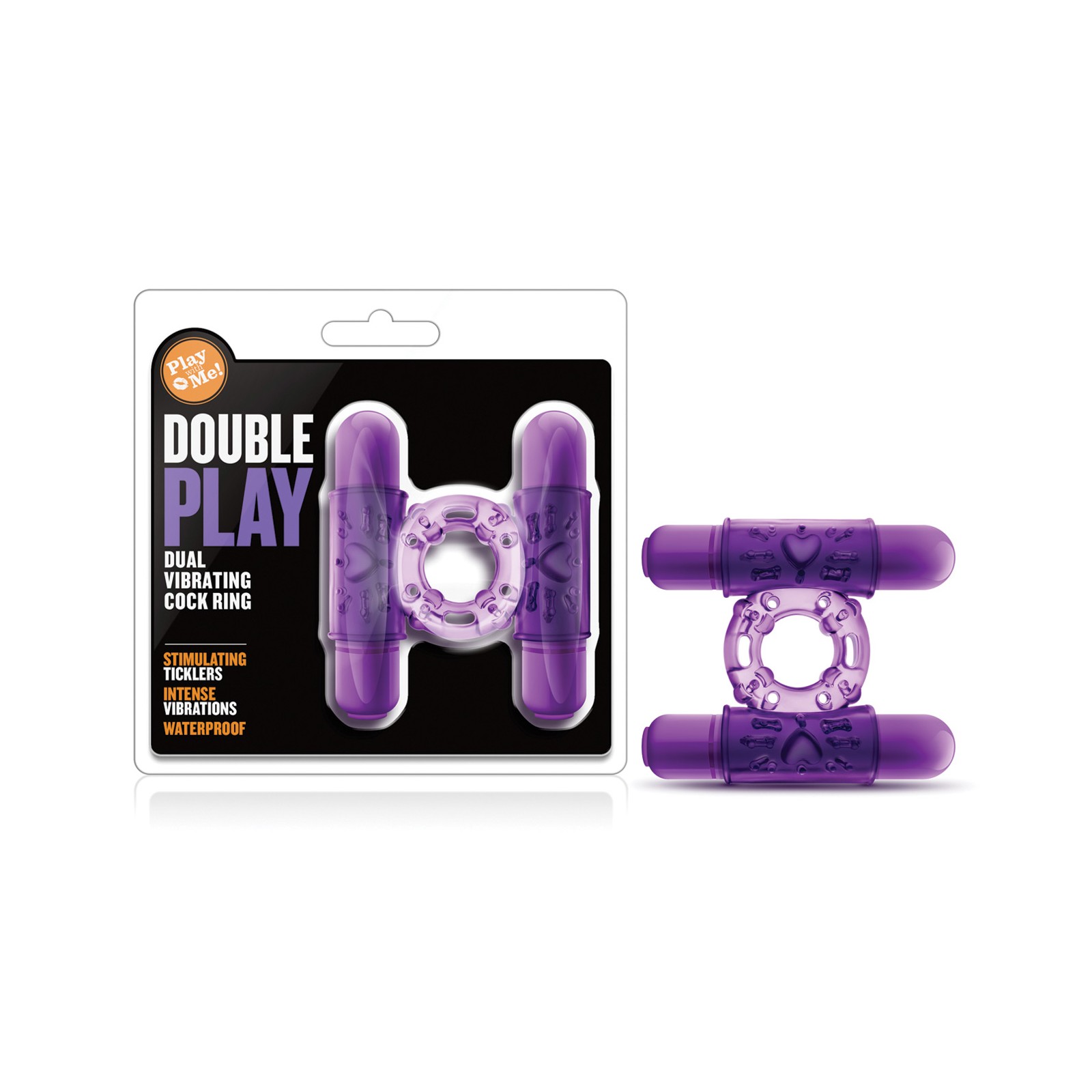 Blush Dual Vibrating Cockring Purple - Enhance Your Pleasure