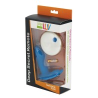 GigaLuv Deep Secret Vibrador Control Remoto Azul