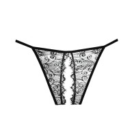 Panty de Encaje Adore Enchanted Belle Negro