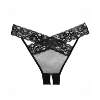 Adore Sheer & Lace Desire Panty Black O/S