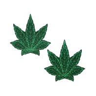 Hoja de Marihuana con Brillo Pastease - Verde