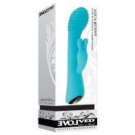 Evolved Aqua Bunny Vibrator for G-Spot and Clitoral Stimulation