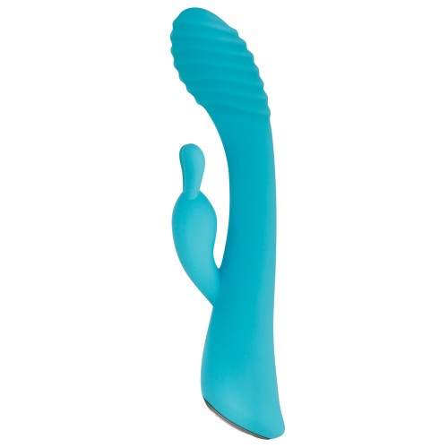 Evolved Aqua Bunny Vibrator for G-Spot and Clitoral Stimulation