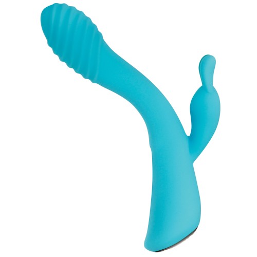 Evolved Aqua Bunny Vibrator for G-Spot and Clitoral Stimulation