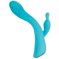 Evolved Aqua Bunny Vibrator for G-Spot and Clitoral Stimulation