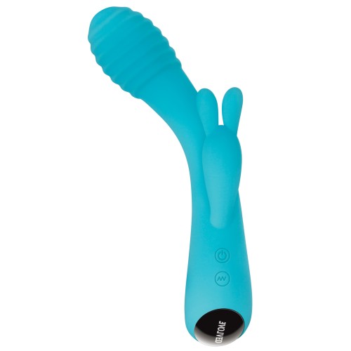 Evolved Aqua Bunny Vibrator for G-Spot and Clitoral Stimulation