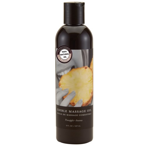 Earthly Body Edible Massage Oil Pineapple 8 oz