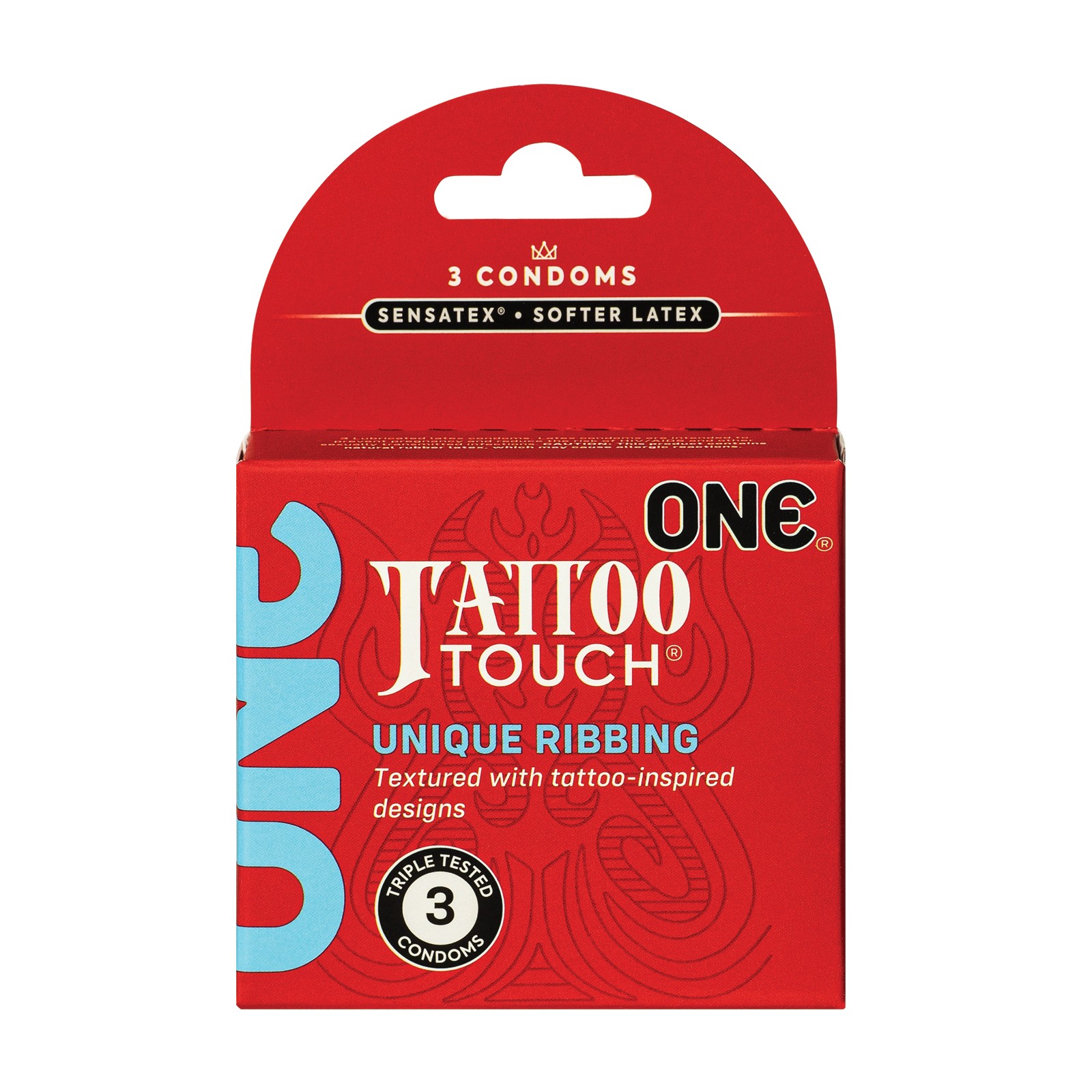 One Tattoo Touch Condoms - Pack of 3 - Safe Sex