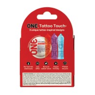 One Tattoo Touch Condoms - Pack of 3 - Safe Sex