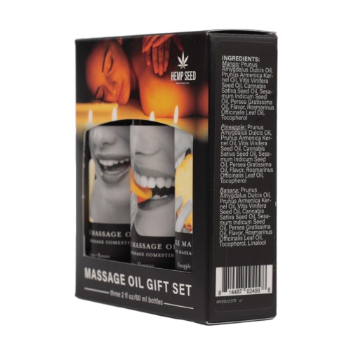 Earthly Body Edible Massage Oil Gift Set