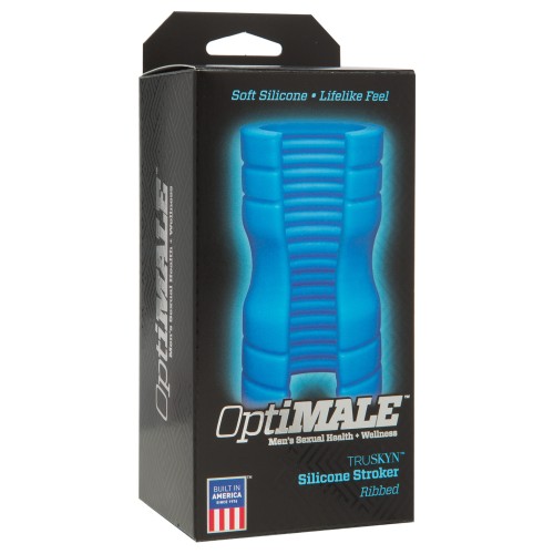 OptiMale Truskyn Ribbed Stroker Blue