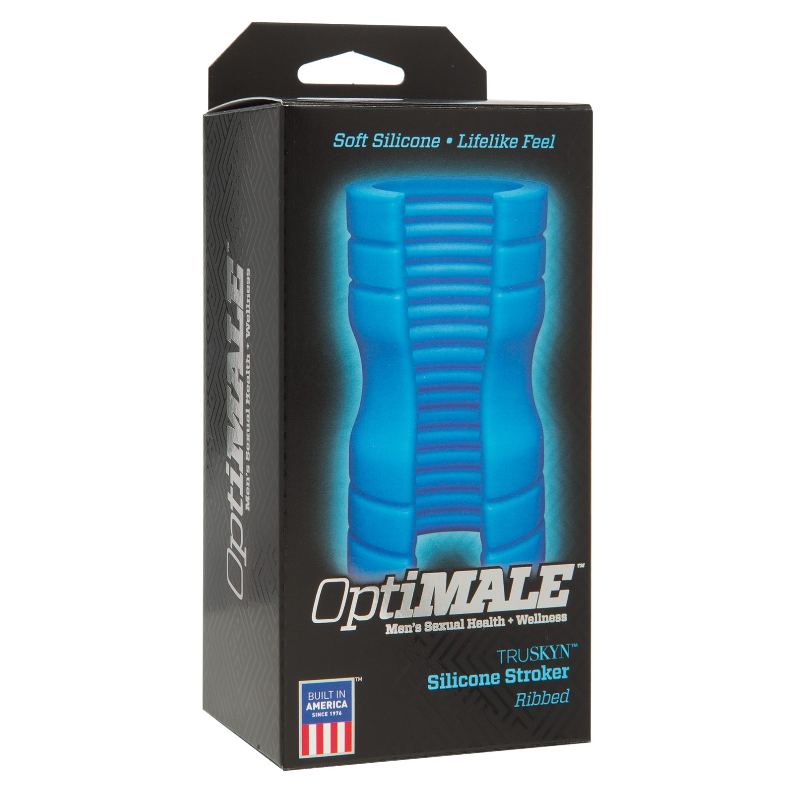 OptiMale Truskyn Ribbed Stroker Blue