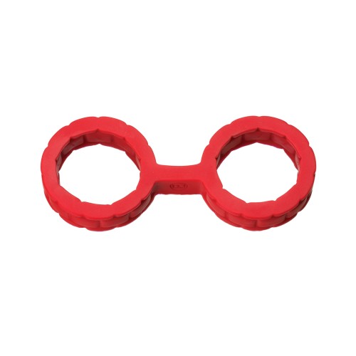 Japanese Bondage Silicone Cuffs - Small Red