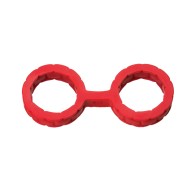 Japanese Bondage Silicone Cuffs - Small Red