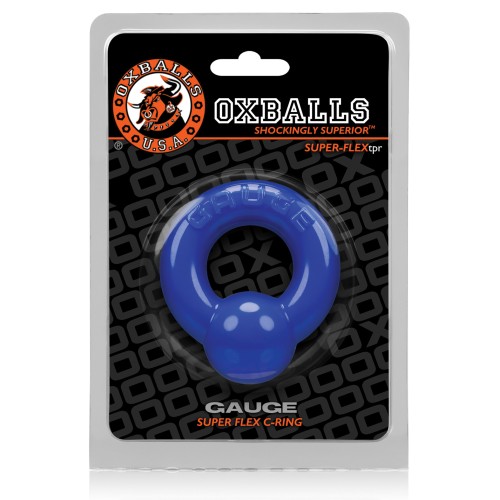 Oxballs Gauge Cockring in Police Blue