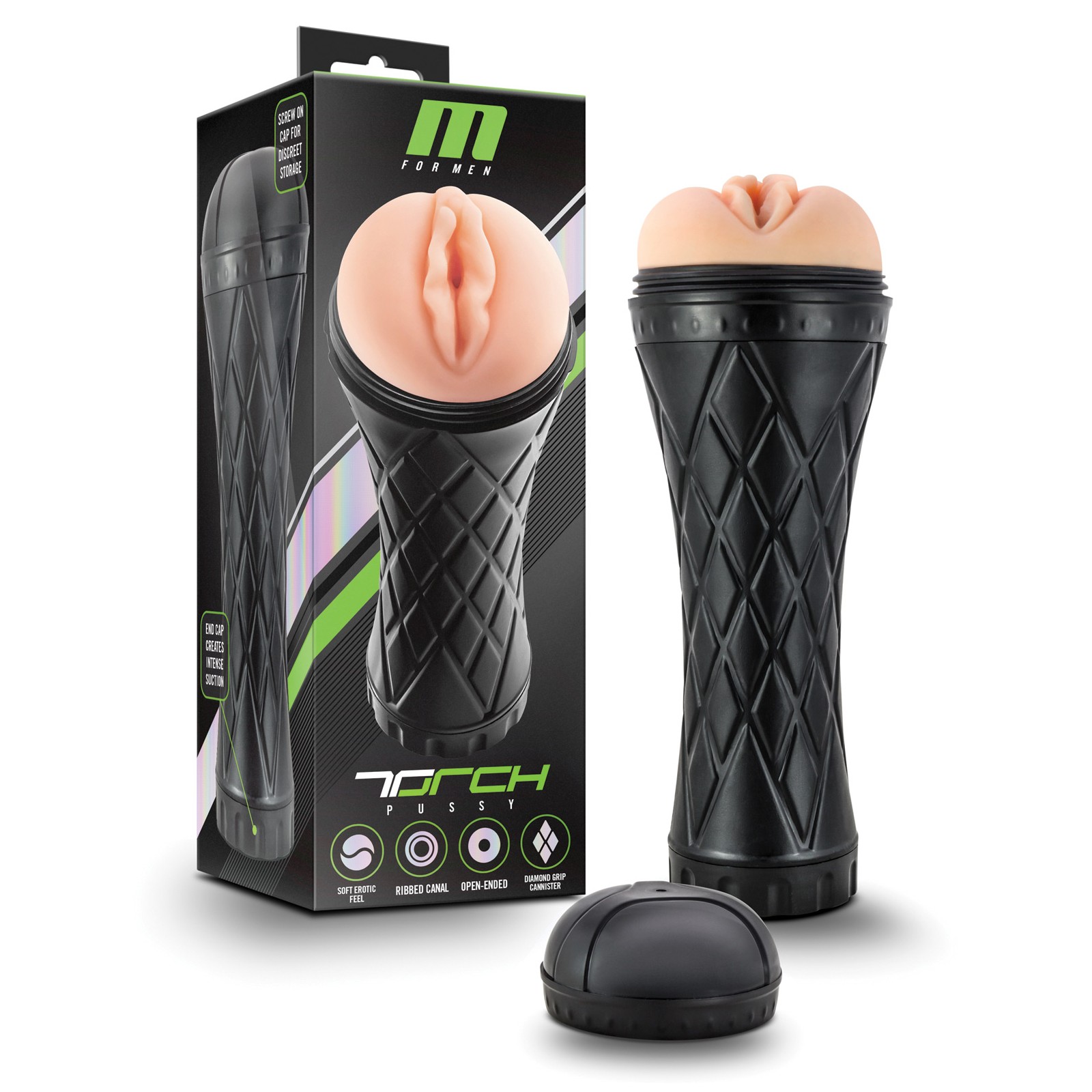 Blush M for Men The Torch Pussy - Ribbed Pleasure Experience