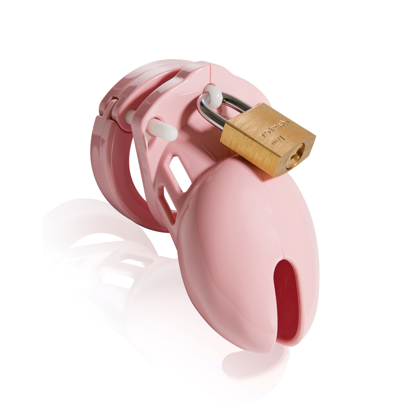 CB-6000S Cock Cage & Lock Set - Pink