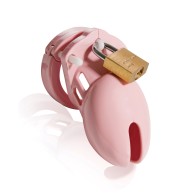 CB-6000S Cock Cage & Lock Set - Pink